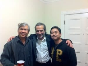 With Odair Assad and Filipino guitarist Ivar Fojas (Fulbright Scholar at UA)